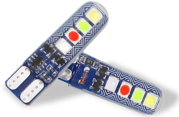 12-8-led-multi-color-running-flasing-light-for-all-bikes-cars-original-imaha8t3ut8hghax LED Parking Light for car and motorbike-(pack of 2) Parking Light Car, Motorbike LED (12 V, 12 W) (Universal For Bike, Universal For Car, Pack of 2)