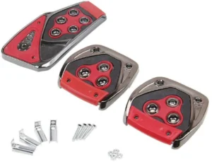 3 Pcs Non-Slip Manual Car Pedals kit Pad Covers Set