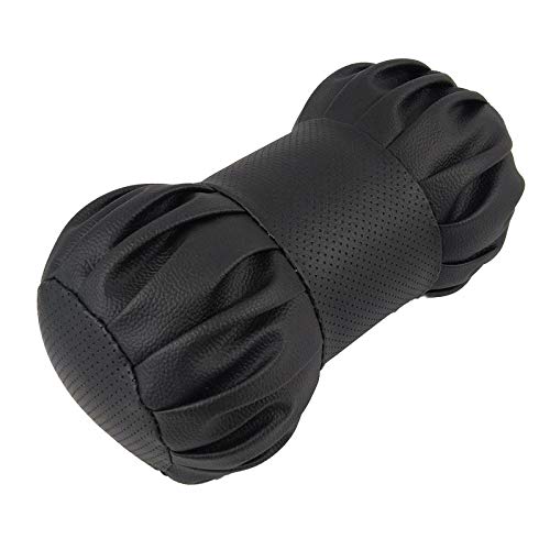 Round Dumbbell Car Neckrest Cushion Neck Pillow for Black, Set of 2 Pcs