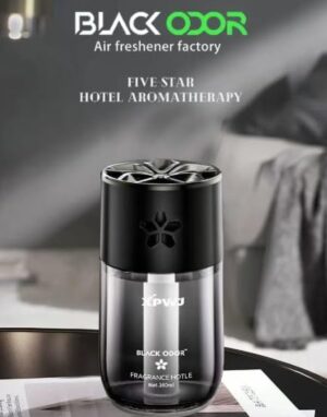 Black Odor 160ml Car Air Freshener – Leak-Proof Long-Lasting Fragrance for Cars