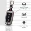 51F7R4FDPIL._SX679_ Premium Metal Key Cover Compatible with Hyundai i20 | Creta | Venue | Tucson | Alcazar | Verna | Xcent | Aura | Elantra | 3 Button Flip Key only (Type) 2