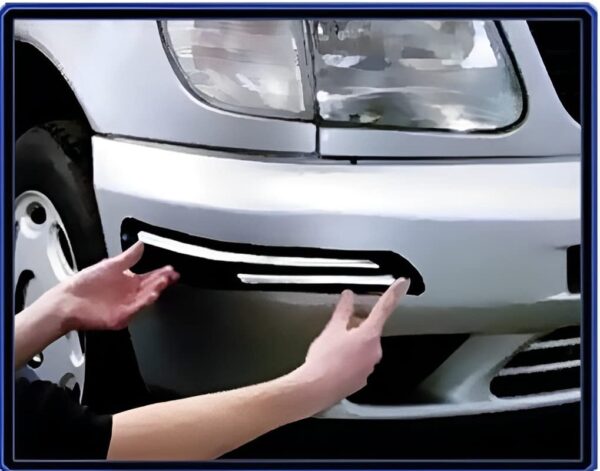 51Mem4lIMjL._SL1019_ Double Chrome Car Bumper Protector car Edge Guard (Pack of 4 Pcs) Front Rear Bumper Protector Universal