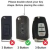51WdNKqIGML Premium Metal Alloy Key Cover MHD-A3 Compatible for Mahindra Vehicles