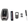 Premium Metal Key Cover for Toyota Innova Hycross | Fortuner | Hilux | Innova Crysta | Fortuner Legender | Land Cruiser | Suzuki Invicto Smart Key (3 Button)(TYT-A3A)