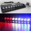 Automaze 9 LED Car Police Emergency Strobe Light with Red Blue White Flasher, 6 Flashing Modes