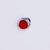 5 Pcs Red Tactile 2 Pin Electronic Panel Push On And Release Off Button 6A/25A- 3V,5V,12V,24V DC SPST Switch Brass Metal Body