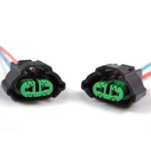 H8/h1 Wiring Harness Socket Holder Female Cable Plug for Headlight Bulb Car Bulb Holder -Set of 2