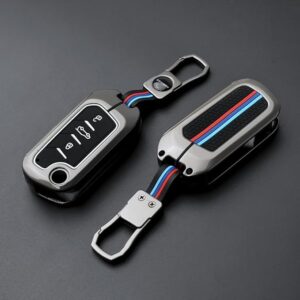 Premium Metal Alloy Key Cover MHD-A3 Compatible for Mahindra Vehicles