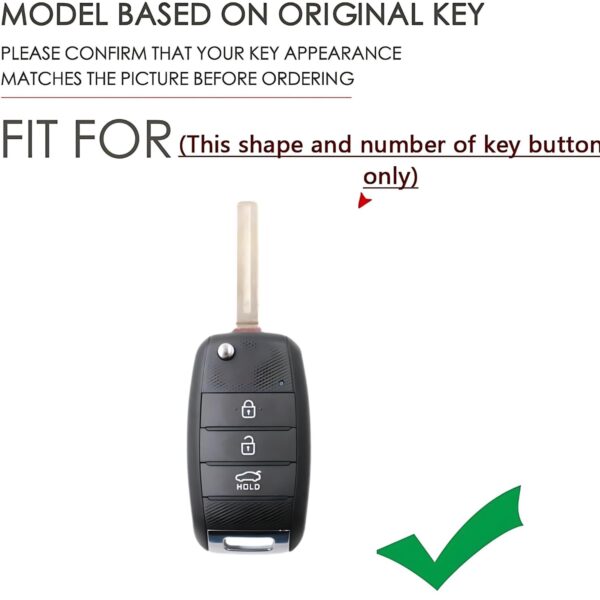6176rEN1r5L._SL1500_ Premium Metal Key Cover Compatible with Kia Seltos, Sonet, Carens | 3 Button Flip Remote Key Cover for Kia
