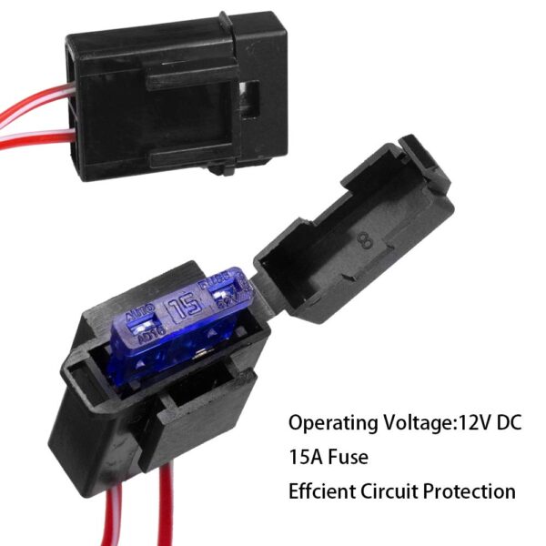 61STT9JPQnL._SL1000_ H11 880 881 H9 Fog Light Lamp Wiring Harness Socket Wire Connector With 40A Relay & ON/OFF Switch Kits Fit for LED Work Lamp Driving Lights Etc