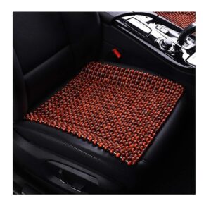 Bead Seat Wooden Cushion Cover Pad for Acupressure Sitting in Full Brown Color for Car, Bus, Truck,
