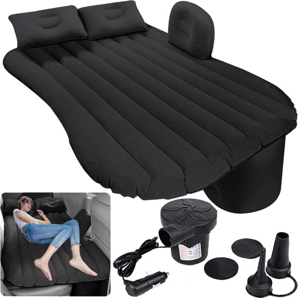 61kDdEQvqqL._SL1500_ LivTee Premium Car Inflatable Bed with Pump & 2 Air Pillow|Quick Inflatable Back Seat Bed|Car Inflatable Mattress|Car Bed Mattress