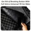 716Un7OVpKL._SL1058_ 7D Car Mat Universal Compatible Car Foot Floor Mat Luxuy Leather 100% Water Proof (Black)