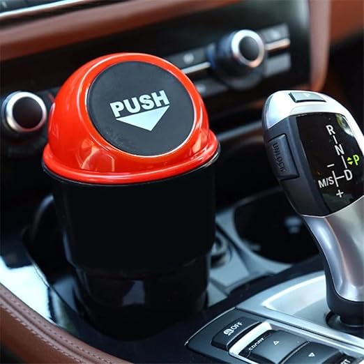 Mini Car Trash Bin | Dustbin Portable Mini Car Garbage Can | Storage Bucket Trash Bag | Dust Holder Bin