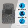 71aZyi0whtL Standard 18mm PVC Car Grass Foot Mats Compatible with Premium Vinyl Washable Car Floor Mat