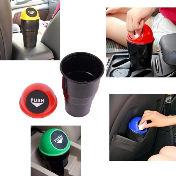Mini Car Trash Bin | Dustbin Portable Mini Car Garbage Can | Storage Bucket Trash Bag | Dust Holder Bin