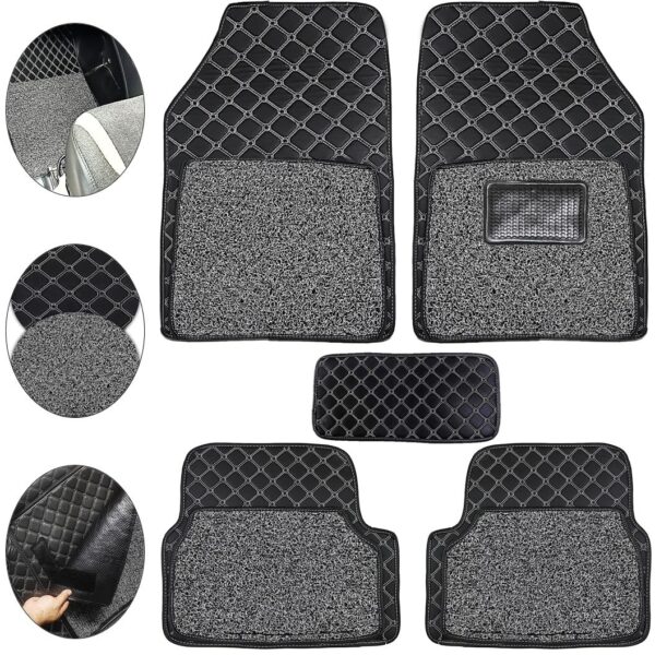 818wwoYp3-L._SL1058_ 7D Car Mat Universal Compatible Car Foot Floor Mat Luxuy Leather 100% Water Proof (Black)