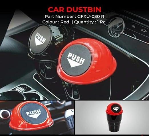 Mini Car Trash Bin | Dustbin Portable Mini Car Garbage Can | Storage Bucket Trash Bag | Dust Holder Bin