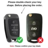 Key_426f5ff0-7005-496c-a63c-7c33de33eee7 Premium Metal Key Cover Compatible with Hyundai i20 | Creta | Venue | Tucson | Alcazar | Verna | Xcent | Aura | Elantra | 3 Button Flip Key only (Type) 2