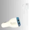 Soroo Car Charger 3.4A Output (White, With USB Cable)