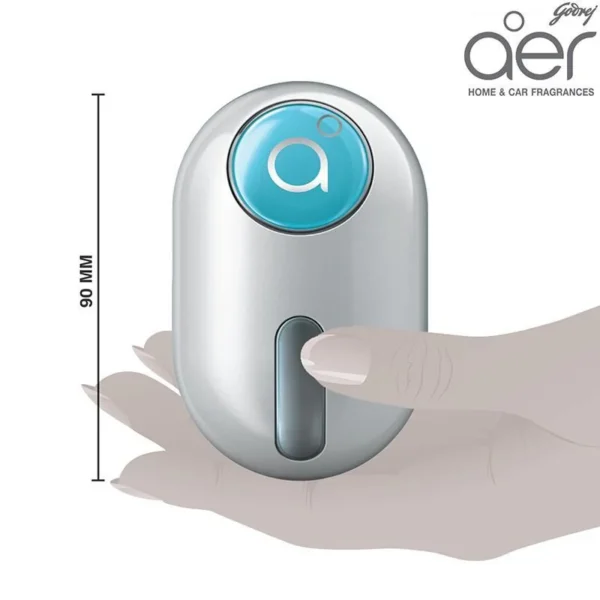 Godrej Aer Click, Car Vent Air Freshener Kit Cool Surf Blue