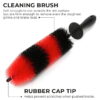 Alloy Wheel & Spoke Cleaning Brush-Red/Black