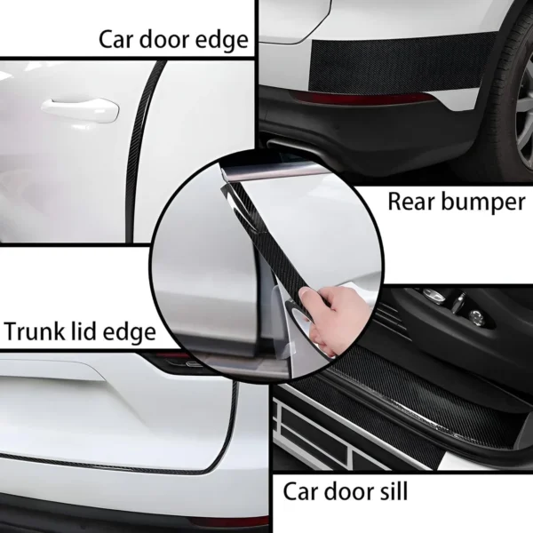 Universal For Car Nano black door tape-5 meter car door sill scuff guard protector Vehicle