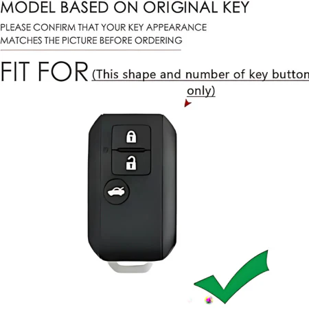 maruti-suzuki-key-cover-fit-for-key-button Premium Metal Key Cover | Compatible with Maruti Suzuki Baleno, Swift, Brezza, Ertiga & More | 3-Button Remote Key