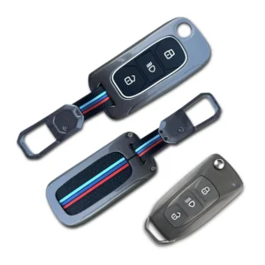 Premium Metal Key Compatible for Tata Nexon|Altroz|Tiago|Punch|Harrier|Safari|Tigor 3 Button Smart Key