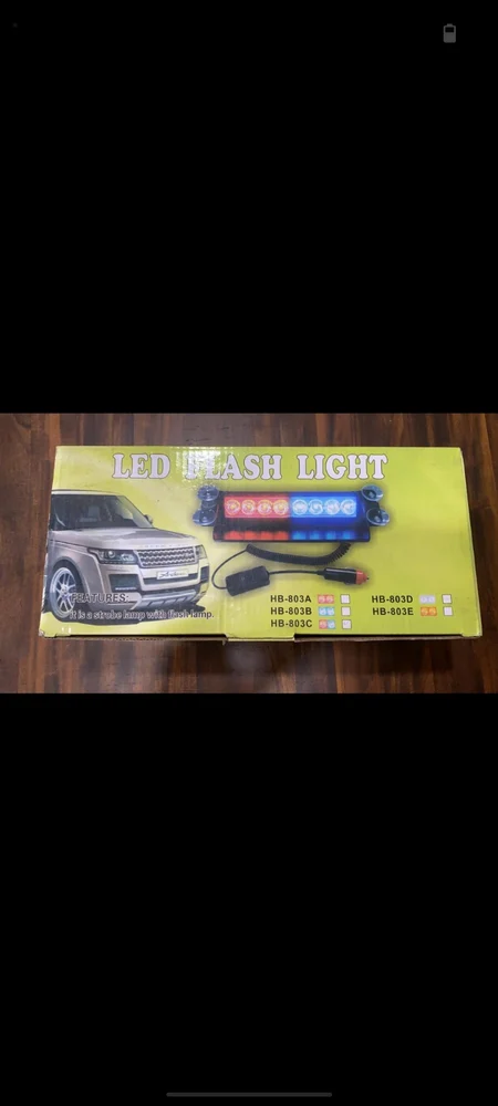 Fiber Qualilty Plastic Type Car Led Flashlight